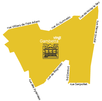 Plan quartier Gambetta